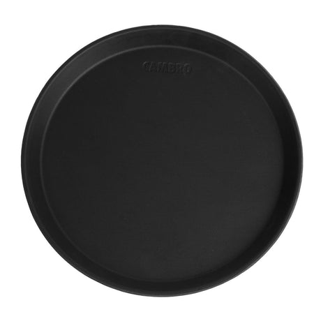 Cambro Camtread Fibreglass Round Non-Slip Tray Black 280mm - DM780  Cambro   