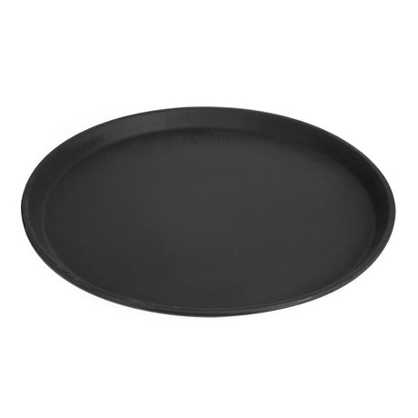 Cambro Camtread Fibreglass Round Non-Slip Tray Black 355mm - DM781  Cambro   