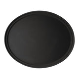 Cambro Camtread Large Fibreglass Oval Non-Slip Tray Black 600mm - DM783  Cambro   