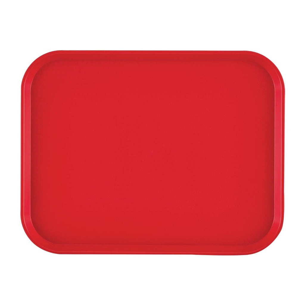 Cambro Polypropylene Fast Food Tray Red 410mm - DM800  Cambro   
