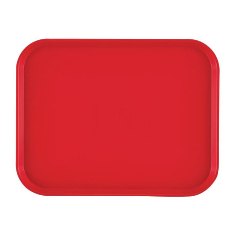 Cambro Polypropylene Fast Food Tray Red 410mm - DM800  Cambro   