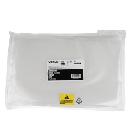 Vogue Vacuum Sealer Bags Embossed 200x300mm (Pack of 50) - DM881  Vogue   