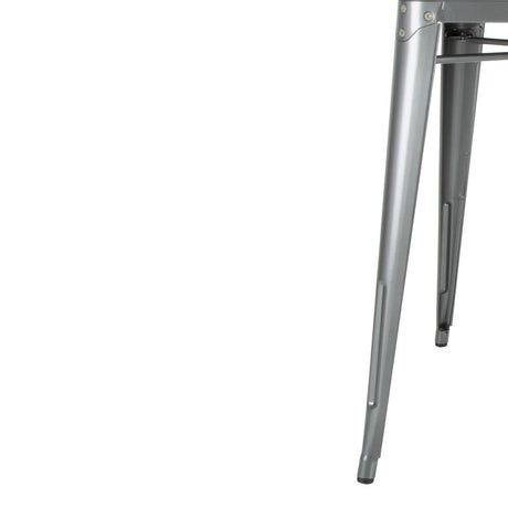 Bolero Bistro Square Steel Table Gun Metal 668mm - DM904 Steel Tables Bolero   