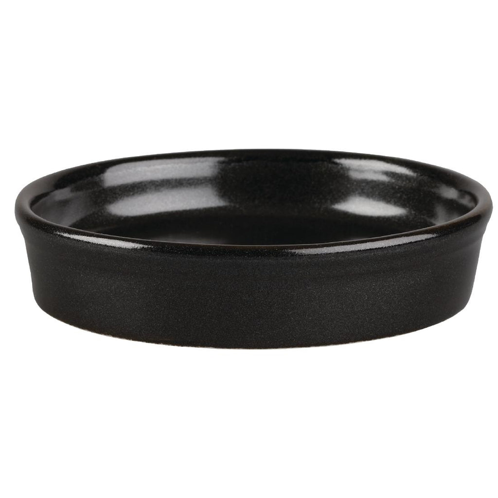 Churchill Mediterranean Mezze Dishes Black 110mm (Pack of 12) - DN507 Churchill Super Vitrified Churchill   