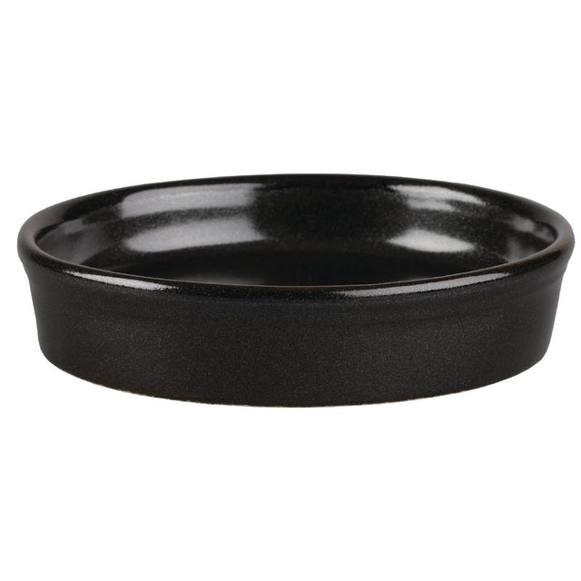 Churchill Mediterranean Mezze Dishes Black 110mm (Pack of 12) - DN507 Churchill Super Vitrified Churchill   
