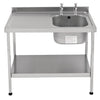 KWC DVS Self Assembly Stainless Steel Sink Left Hand Drainer 1200x600mm - P364  KWC DVS   