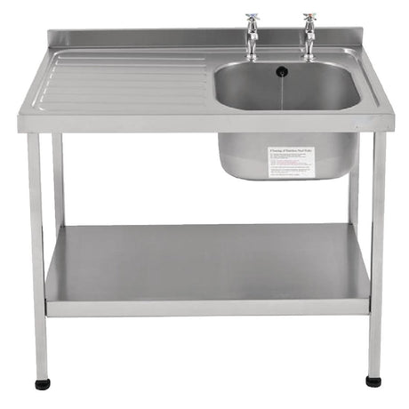 KWC DVS Self Assembly Stainless Steel Sink Left Hand Drainer 1200x600mm - P364  KWC DVS   