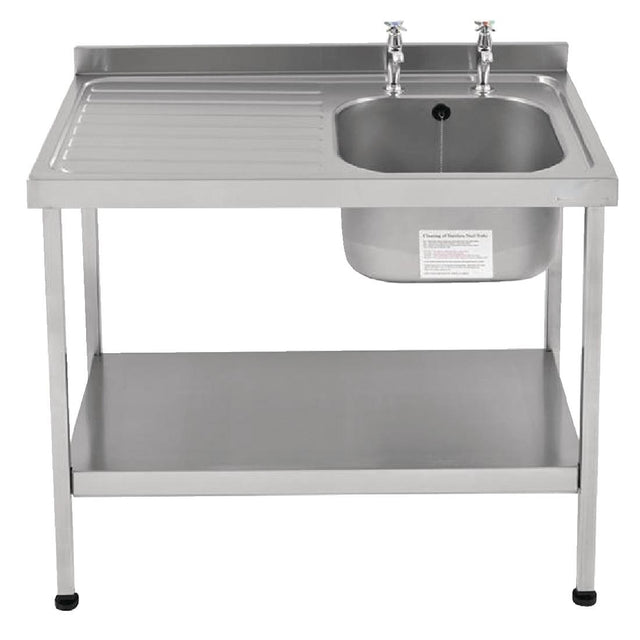 KWC DVS Self Assembly Stainless Steel Sink Left Hand Drainer 1200x600mm - P364  KWC DVS   