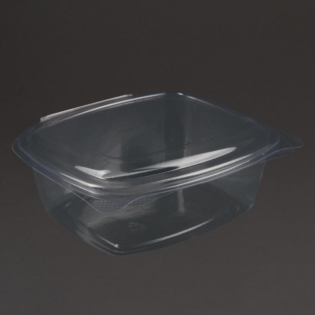 Vegware Compostable PLA Hinged-Lid Deli Containers 680ml / 24oz (Pack of 200) - DW627  Vegware   