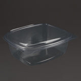 Vegware Compostable PLA Hinged-Lid Deli Containers 680ml / 24oz (Pack of 200) - DW627  Vegware   