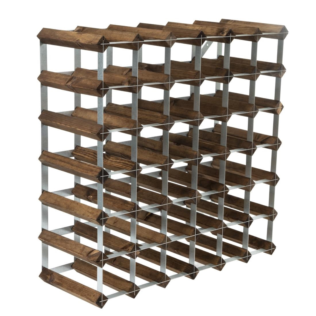 Wine Rack Dark Wood 42 Bottle - DN634  Traditional Wine Racks   