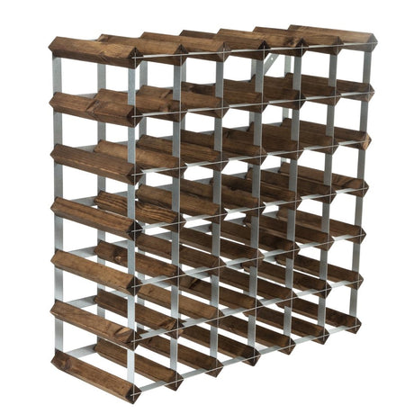 Wine Rack Dark Wood 42 Bottle - DN634  Traditional Wine Racks   