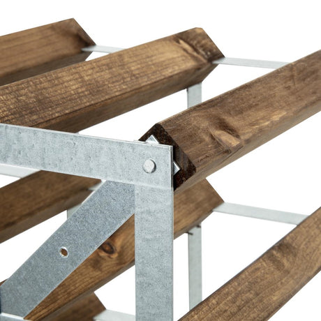 Wine Rack Dark Wood 42 Bottle - DN634  Traditional Wine Racks   