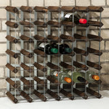Wine Rack Dark Wood 42 Bottle - DN634  Traditional Wine Racks   