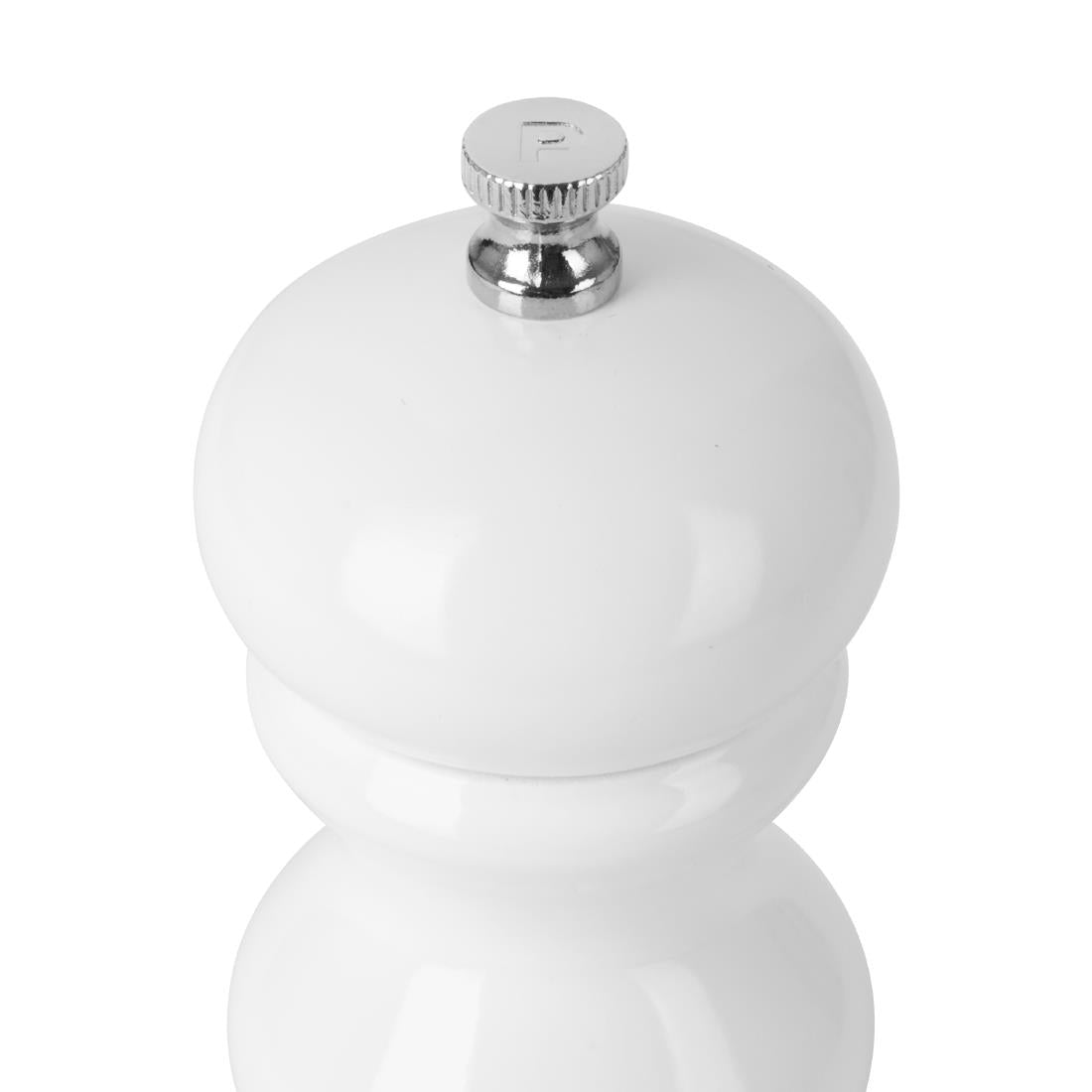 Olympia Salt Or Pepper Grinder White Hevea Wood 125mm - DN652  Olympia   