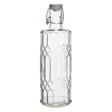 Olympia Geo Glass Water Bottle with Stopper 1Ltr (Pack of 6) - DN816 Jugs, Pitchers, Decanters & Carafes Olympia   