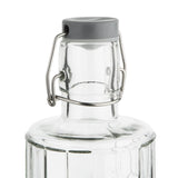 Olympia Geo Glass Water Bottle with Stopper 1Ltr (Pack of 6) - DN816 Jugs, Pitchers, Decanters & Carafes Olympia   