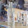 Olympia Geo Glass Water Bottle with Stopper 640ml (Pack of 6) - DN817 Jugs, Pitchers, Decanters & Carafes Olympia   