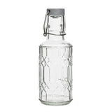 Olympia Geo Glass Water Bottle with Stopper 380ml (Pack of 6) - DN818 Jugs, Pitchers, Decanters & Carafes Olympia   