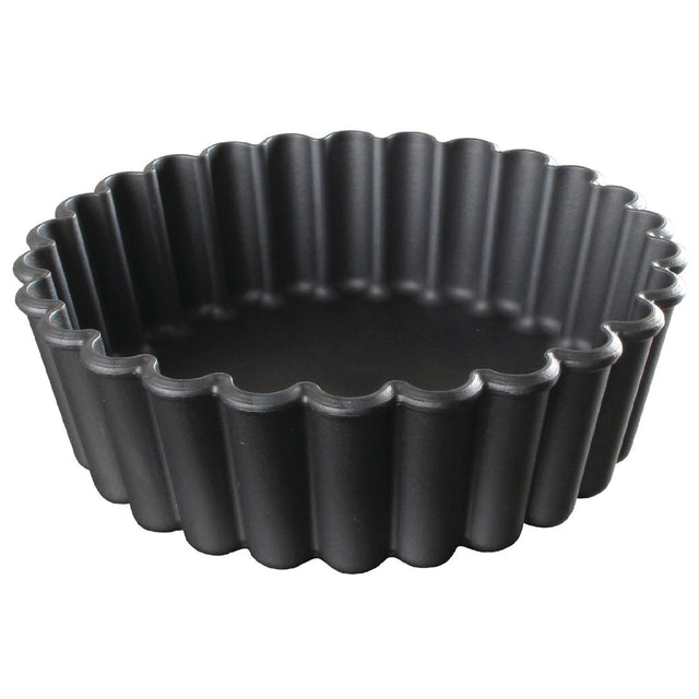 Matfer Bourgeat Exoglass Mini Pie Moulds Fluted 100mm (Pack of 12) - DN949  Matfer Bourgeat   