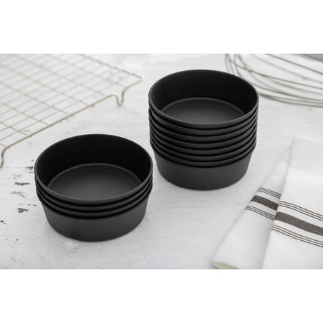 Matfer Bourgeat Exoglass Mini Pie Moulds Plain 100mm (Pack of 12) - DN950  Matfer Bourgeat   