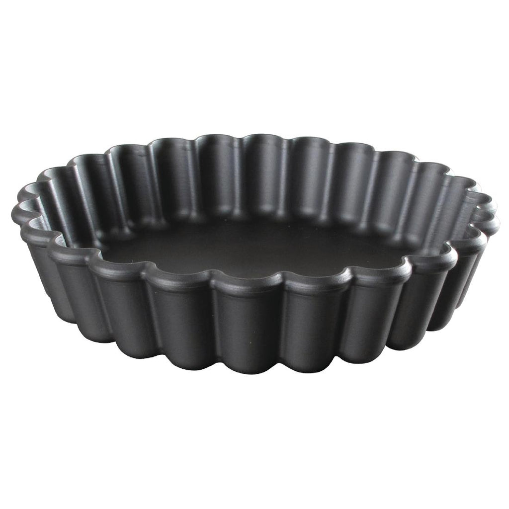 Matfer Bourgeat Exoglass Round Fluted Tartlet Mould 90mm (Pack of 12) - DN954  Matfer Bourgeat   