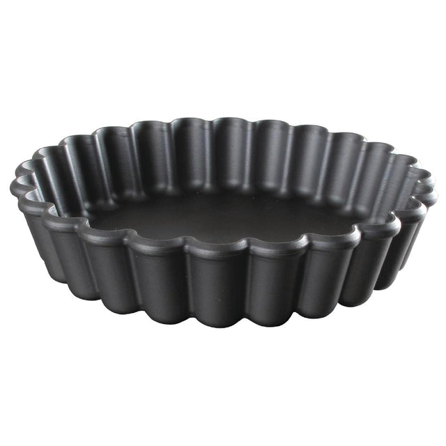 Matfer Bourgeat Exoglass Round Fluted Tartlet Mould 90mm (Pack of 12) - DN954  Matfer Bourgeat   