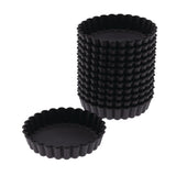 Matfer Bourgeat Exoglass Round Fluted Tartlet Mould 100mm (Pack of 12) - DN955  Matfer Bourgeat   