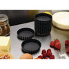 Matfer Bourgeat Exoglass Round Fluted Tartlet Mould 100mm (Pack of 12) - DN955  Matfer Bourgeat   