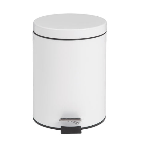 Bolero Pedal Bin White 5ltr - DP038  Bolero   