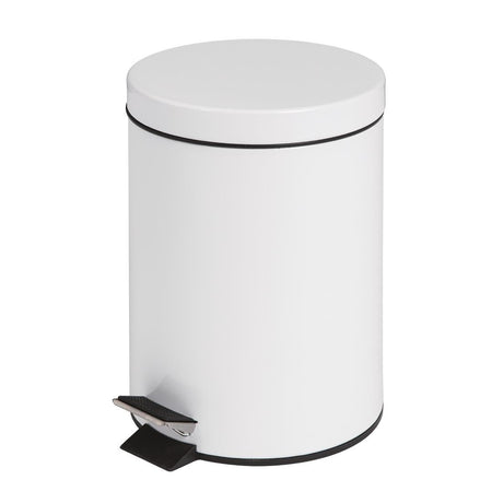 Bolero Pedal Bin White 5ltr - DP038  Bolero   