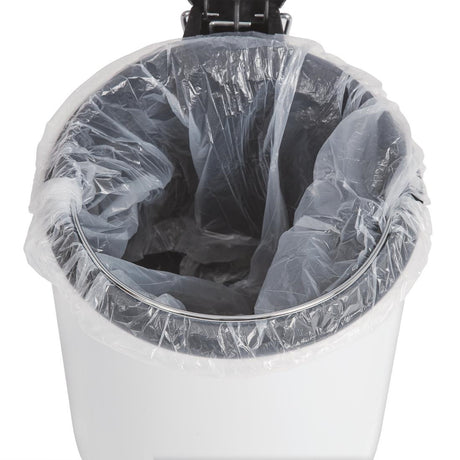 Bolero Pedal Bin White 5ltr - DP038  Bolero   