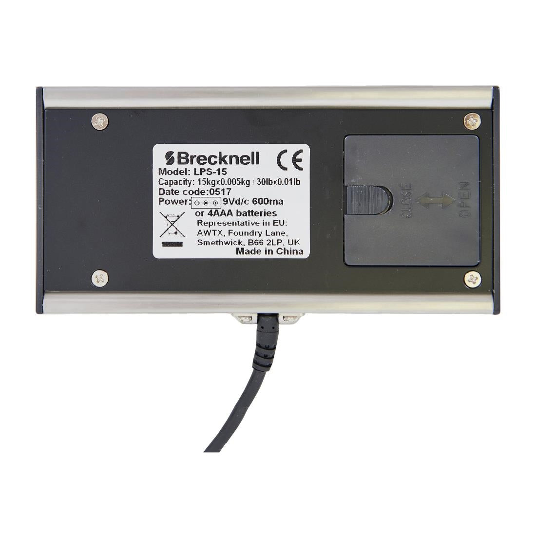 Brecknell WS15 Portable Bench Scale 15kg - DP050  Brecknell   