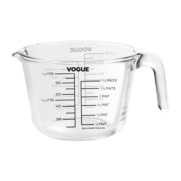 Vogue Glass Measuring Jug 1000ml - DP117  Vogue   