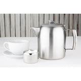 Olympia Airline Teapot Stainless Steel 1.6Ltr - DP125  Olympia   