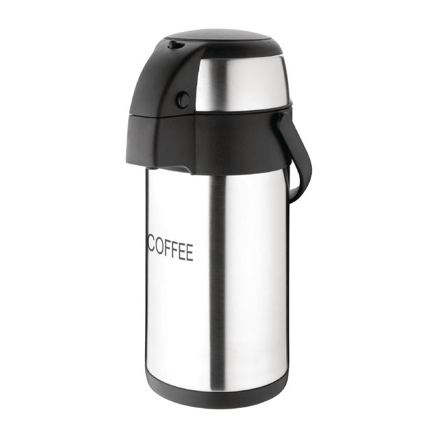 Olympia Pump Action Airpot Etched 'Coffee' 3Ltr - DP128  Olympia   