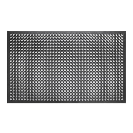 Jantex Rubber Anti Fatigue Anti Slip Floor Safety Mat Black 1500 x 900mm - DP206  Jantex   