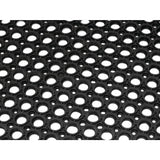 Jantex Rubber Anti Fatigue Anti Slip Floor Safety Mat Black 1500 x 900mm - DP206  Jantex   