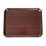 Cambro Capri Laminate Canteen Tray Mahogany 430mm - DP210  Cambro   