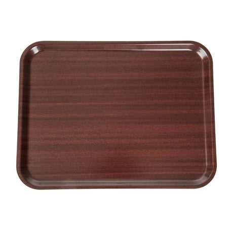 Cambro Capri Laminate Canteen Tray Mahogany 430mm - DP210  Cambro   