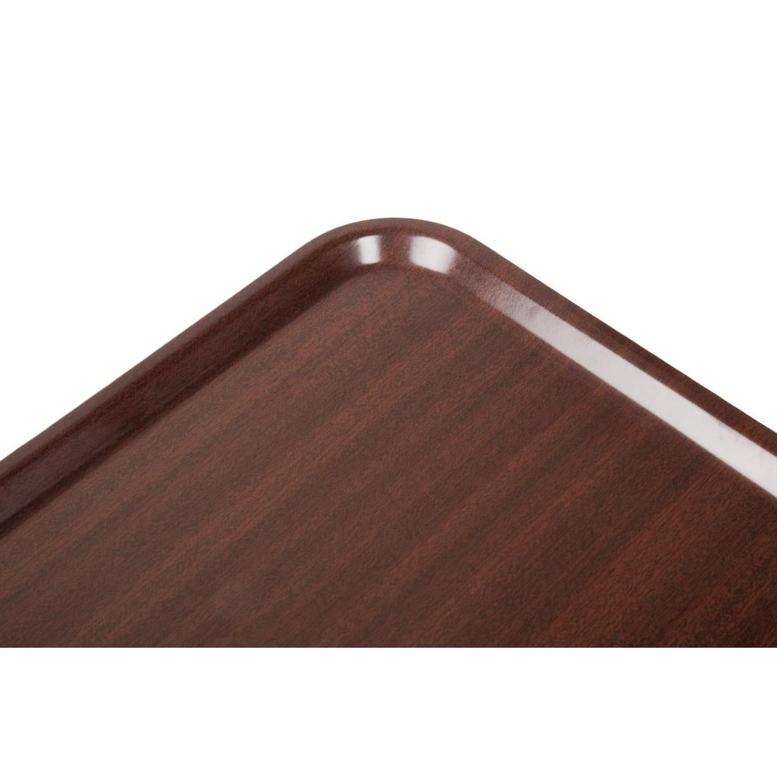 Cambro Capri Laminate Canteen Tray Mahogany 430mm - DP210  Cambro   