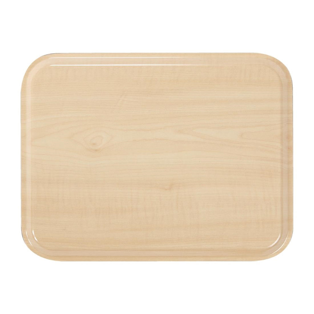 Cambro Capri Laminate Canteen Tray Birch 430mm - DP212  Cambro   