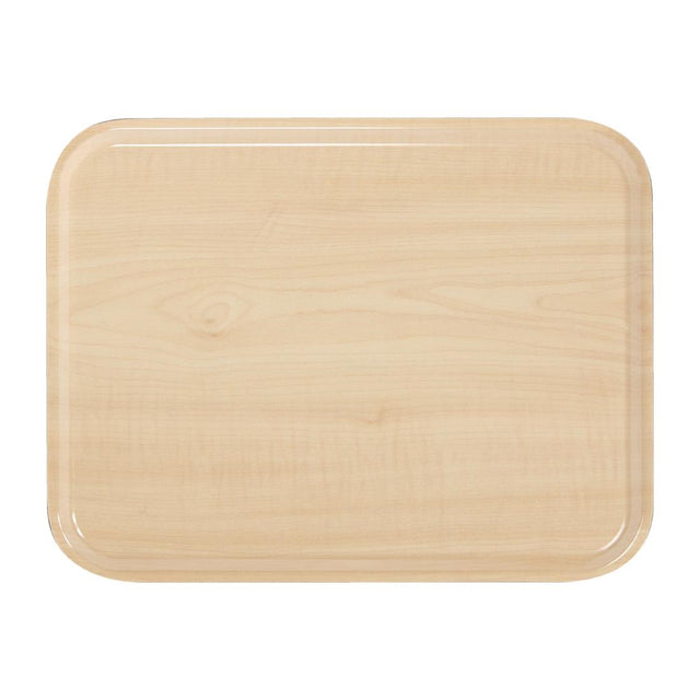 Cambro Capri Laminate Canteen Tray Birch 430mm - DP212  Cambro   