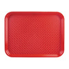 Olympia Kristallon Polypropylene Fast Food Tray Red Small 345mm - DP213  Olympia   