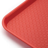 Olympia Kristallon Polypropylene Fast Food Tray Red Small 345mm - DP213  Olympia   