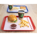 Olympia Kristallon Polypropylene Fast Food Tray Red Small 345mm - DP213  Olympia   