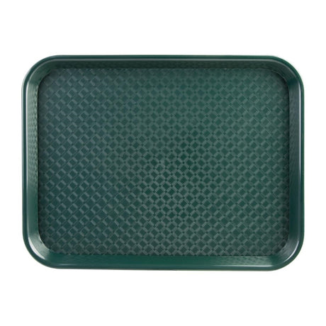 Olympia Kristallon Small Polypropylene Fast Food Tray Green 345mm - DP214  Olympia   