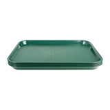 Olympia Kristallon Small Polypropylene Fast Food Tray Green 345mm - DP214  Olympia   