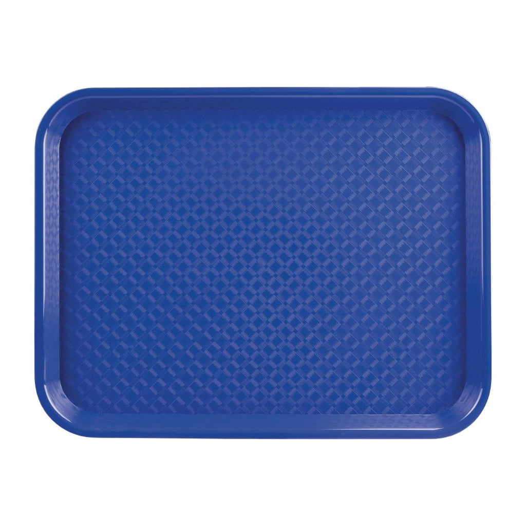 Olympia Kristallon Polypropylene Fast Food Tray Blue Small 345mm - DP215  Olympia   