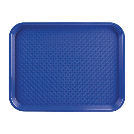 Olympia Kristallon Polypropylene Fast Food Tray Blue Small 345mm - DP215  Olympia   